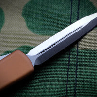 Microtech UTX-70 Tan Double Edge (OTF) Satin Blade 147-4 TA