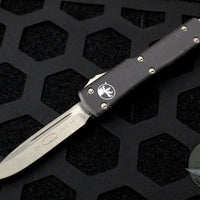 Microtech UTX-70 Distressed Black Single Edge (OTF) Apocalyptic Blade 148-10 DBK