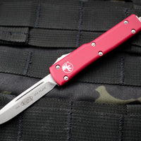Microtech UTX-70 Red Single Edge (OTF) Stonewash Blade 148-10 RD