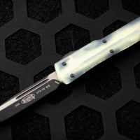 Microtech UTX-70 Single Edge OTF Jade Green G-10 Handle Top Black 148-1 GTJGS