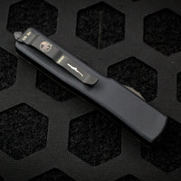Microtech UTX-70 Single Edge OTF Jade Green G-10 Handle Top Black 148-1 GTJGS