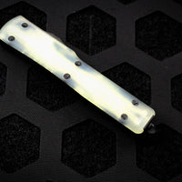Microtech UTX-70 Single Edge OTF Jade Green G-10 Handle Top Black 148-1 GTJGS