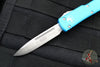 Microtech UTX-70 (OTF) Knife- Single Edge- Turquoise With Satin Blade 148-4 TQ