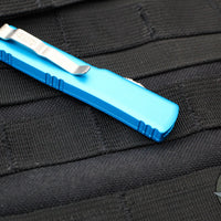 Microtech UTX-70 (OTF) Knife- Single Edge- Turquoise With Satin Blade 148-4 TQ