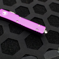 Microtech UTX-70 (OTF) Knife- Single Edge- Violet With Satin Blade 148-4 VI