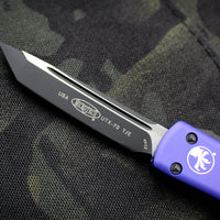 Microtech UTX-70 Purple Tanto Edge (OTF) With a Black Blade 149-1 PU