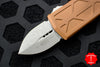 Microtech Exocet Tan Wallet Money Clip Double Edge Out The Front (OTF) Apocalyptic Blade 157-10 APTA
