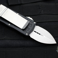 Microtech Exocet Wallet Money Clip OTF Auto Knife- Double Edge -Stonewash Blade 157-10
