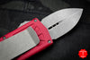 Microtech Exocet Red Wallet Money Clip Double Edge Out The Front (OTF) Apocalyptic Blade 157-10 APRD