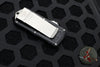 Microtech Exocet OTF Wallet Money Clip- Double Edge- Black Handle With Stonewash Full Serrated Blade 157-12
