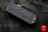 Microtech Exocet Black Money Clip Double Edge Out The Front (OTF) Knife With Bronze Apocalyptic Blade and HW 157-13 AP