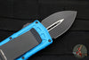 Microtech Exocet Blue Money Clip Double Edge Out The Front (OTF) Knife With Black Blade 157-1 BL