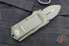 Microtech Exocet OTF Knife/Money Clip- Double Edge- Cerakote OD Green Handle- Cerakote OD Green Plain Edge 157-1 COD