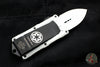 Microtech Stormtrooper Exocet Money Clip Double Edge Out The Front (OTF) Knife White With White Blade and Black HW 157-1 ST