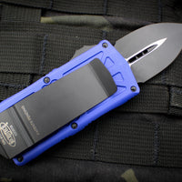 Microtech Exocet Purple Money Clip Double Edge Out The Front (OTF) Knife With Black Blade 157-1 PU
