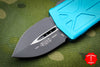 Microtech Exocet Turquoise Money Clip Double Edge Out The Front (OTF) Knife With Black Blade 157-1 TQ