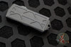 Microtech Exocet OTF MoneyClip/Knife- Double Edge- Tactical- Black Handle- Black Full Serrated Blade 157-3 T