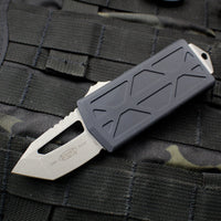 Microtech Exocet Black Wallet Money Clip Tanto Edge Out The Front (OTF) Apocalyptic Blade 158-10 AP