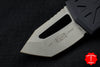 Microtech Exocet Black Wallet Money Clip Tanto Edge Out The Front (OTF) Stonewash Blade 158-10