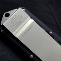 Microtech Exocet Black Wallet Money Clip Tanto Edge Out The Front (OTF) Stonewash Blade 158-10