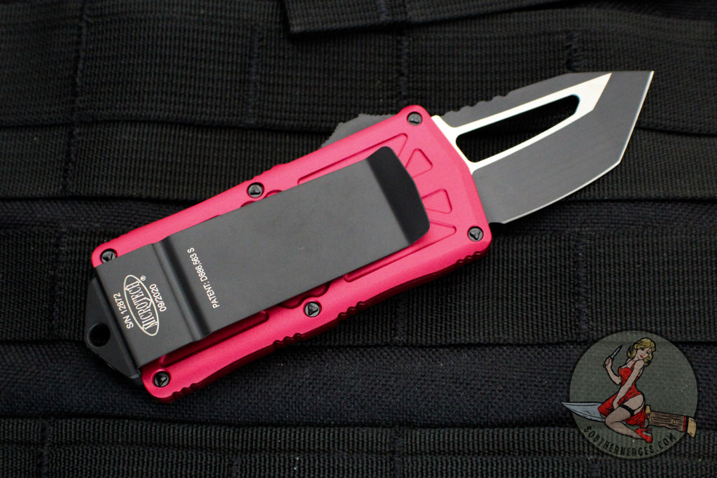 Microtech Wallet Microtech Exocet Red Wallet Money Clip Tanto Edge Out The Front (OTF ...