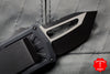 Microtech Exocet Money Clip Tactical Tanto Edge Out The Front (OTF) Knife With Black Blade and HW 158-1 T
