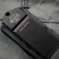 Microtech Exocet Money Clip Tactical Tanto Edge Out The Front (OTF) Knife With Black Blade and HW 158-1 T