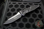 Microtech Socom Elite Auto (OTS)- Single Edge- Tactical- Black Handle- Black Blade 160A-1 T