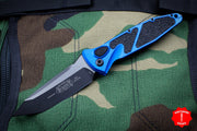 Microtech Blue Socom Elite Auto (OTS) Tanto Edge Black Blade 161A-1 BL