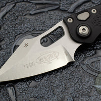 Microtech Stitch- OTS Auto Knife- Black Handle- Stonewash Blade 169-10