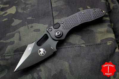 Microtech Stitch OTS Auto Knife- Black Handle- Black DLC Blade 169-1 DLCTS
