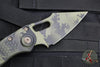 Microtech Stitch OTS Knife- Olive Camo Finished Handle- Olive Camo Plain Edge Blade 169-1 OCS