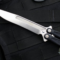 Microtech Tachyon III Butterfly Knife- Black- Stonewash Blade 173-10