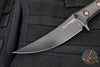 Microtech SBK Single Edge Signature Series Fixed Blade- Borka Collaboration- Carbon Fiber Handle Scales With Black DLC Blade 200-1 DLCCFS