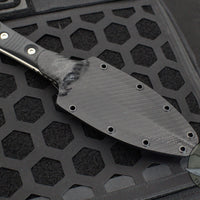 Microtech SBD- Double Edge Dagger- Borka Collaboration Stonewash Part Serrated Fixed Blade 201-11 2023