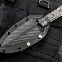 Microtech SBD Double Edge Signature Series Dagger Borka Collaboration Black DLC Fixed Blade 201-1 DLCS