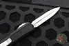 Microtech Makora- Double Edge- Black With Stonewash Full Serrated Edge 206-12 S