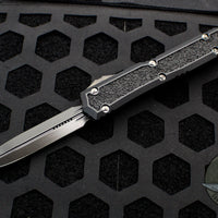 Microtech Makora Double Edge Shadow  Black with Black DLC HW 206-1 DLCTSH