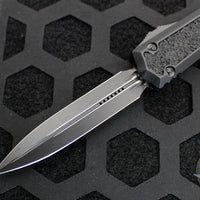 Microtech Makora- Double Edge- Tactical- Black Handle- Black Plain Edge 206-1 TS