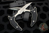 Microtech Bee- Single Edge Wharncliffe Two Fixed Blade Set- Stonewash Apocalyptic Finish 218D-12 APGTBKS