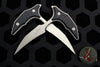 Microtech Bee- Single Edge Wharncliffe Two Fixed Blade Set- Stonewash Apocalyptic Finish 218D-12 APGTBKS