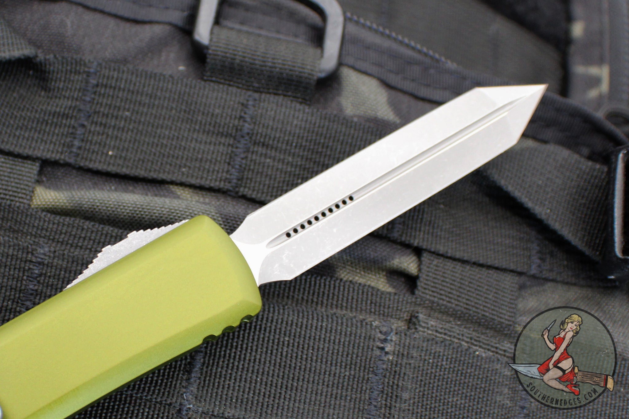 Microtech Ultratech OTF Knife Spartan Edge OD Green Handle Apocalyp Southern Edges