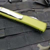 Microtech Ultratech OTF Knife- Spartan Edge- OD Green Handle- Apocalyptic Blade 223-10 APOD