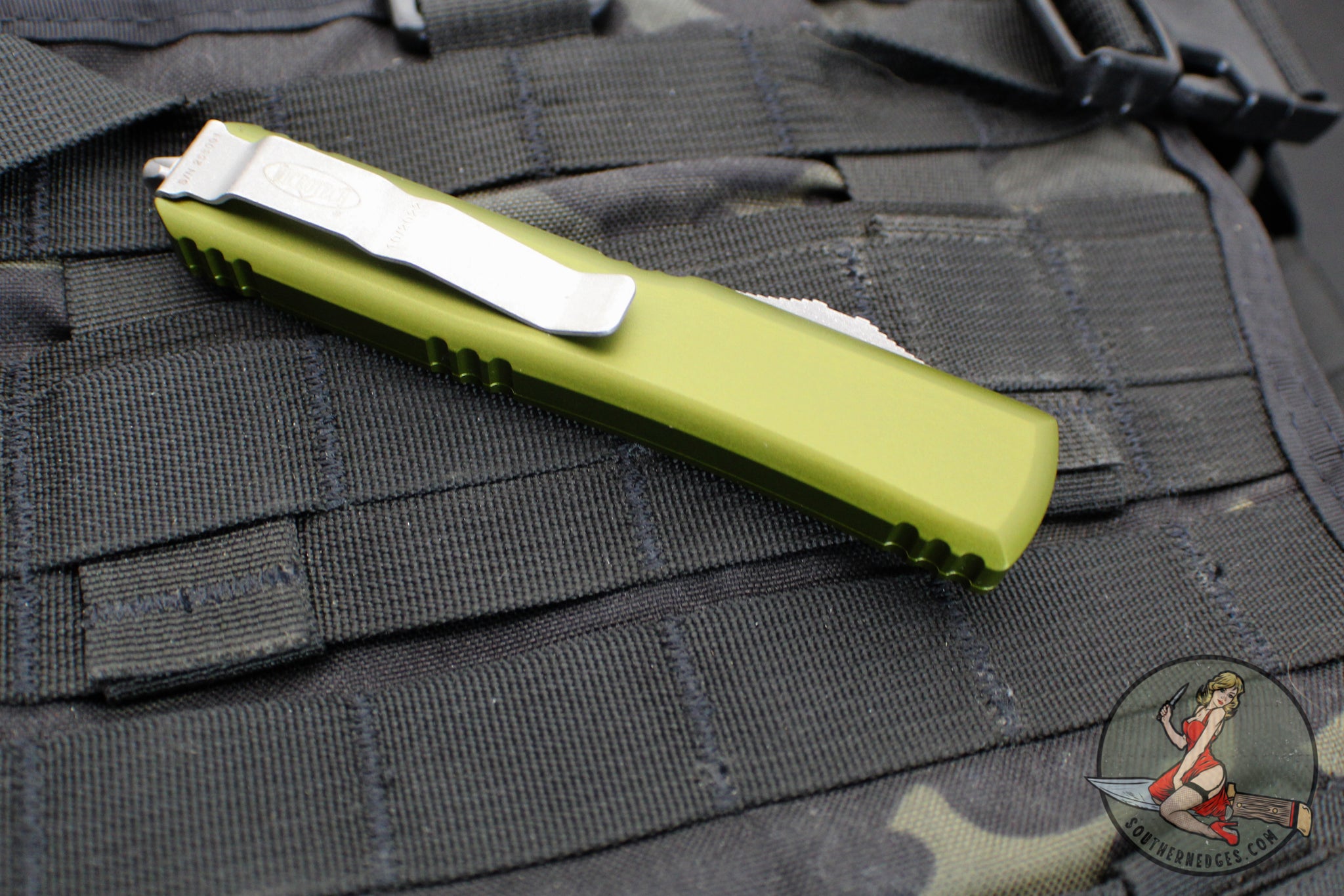 Microtech Ultratech OTF Knife Spartan Edge OD Green Handle Apocalyp Southern Edges