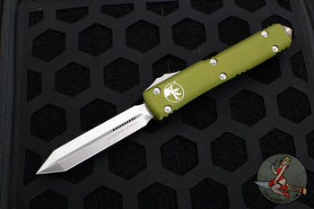 Microtech Ultratech OD Green Spartan OTF Knife Stonewash Blade 223-10 OD