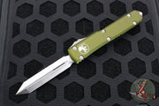 Microtech Ultratech OTF Knife- Spartan Edge- OD Green Handle- Satin Plain Edge 223-4 OD