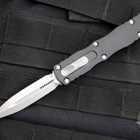 Microtech Dirac- Double Edge- Black Handle- Apocalyptic Blade HW 225-10 AP