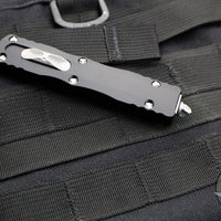 Microtech Dirac- Double Edge- Black Handle- Apocalyptic Blade HW 225-10 AP