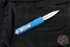Microtech Dirac OTF Knife- Double Edge- Blue Handle- Stonewash Blade HW 225-10 BL