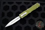 Microtech Dirac OD Green Double Edge OTF Knife Stonewash Blade HW 225-10 OD